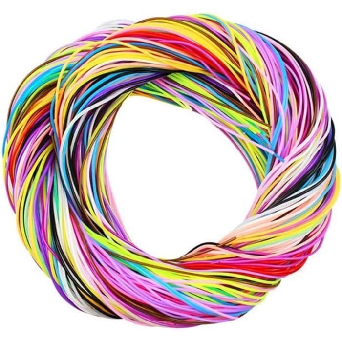 Allazone 20 Colori Scoubidou En Plastique Scoubidou Fils Corde Di Pla