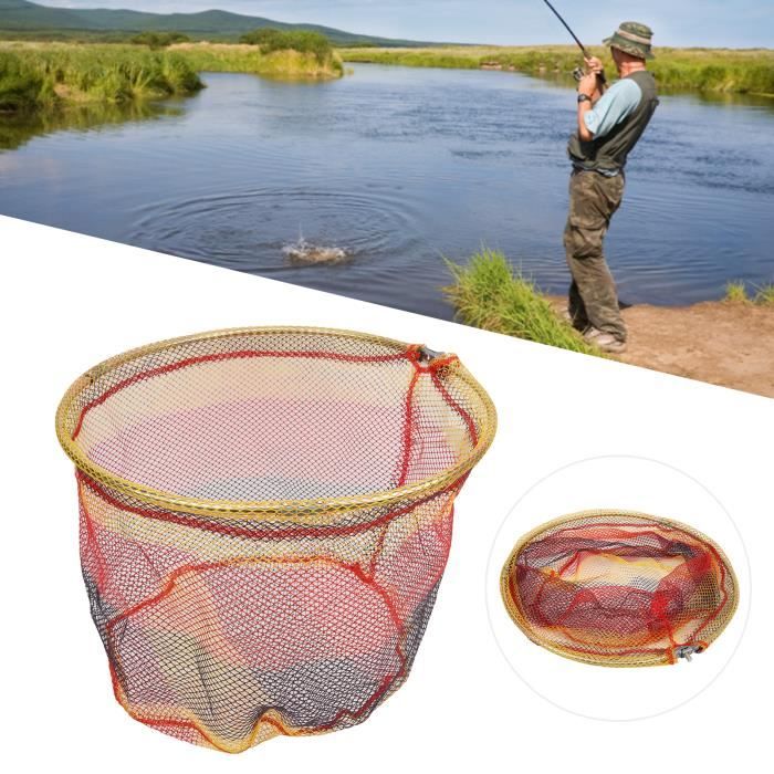 Tête D'épuisette De Pêche Pliable Et Amovible - Filet Triangulaire Remplacement Pour Pêche à La Mouche, Taille S Ou L