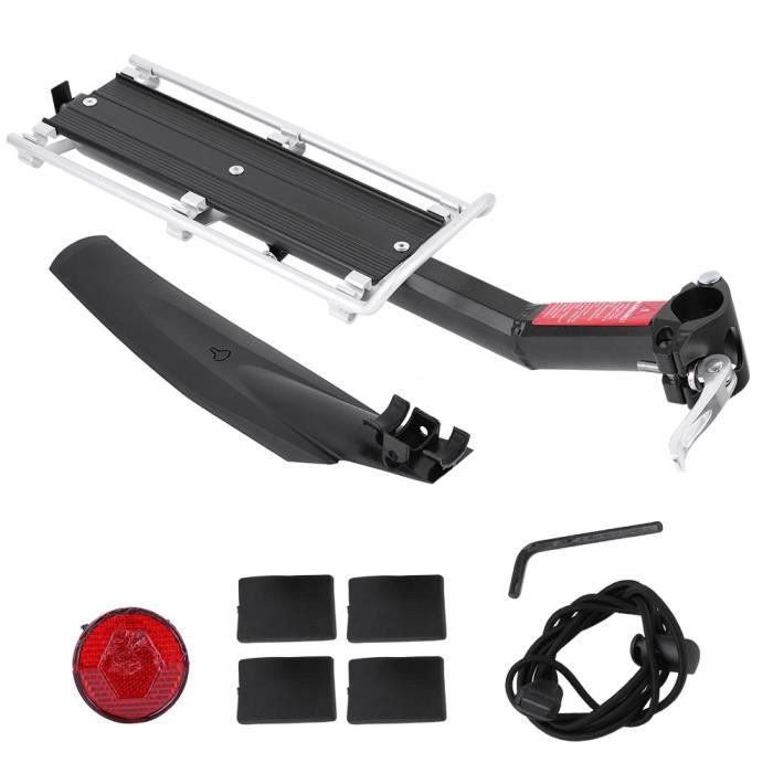 Support De Panier Pour Vélo - Alliage D'Aluminium - Charge Max 10kg - Compatible VTT, Route, Pliable - 9