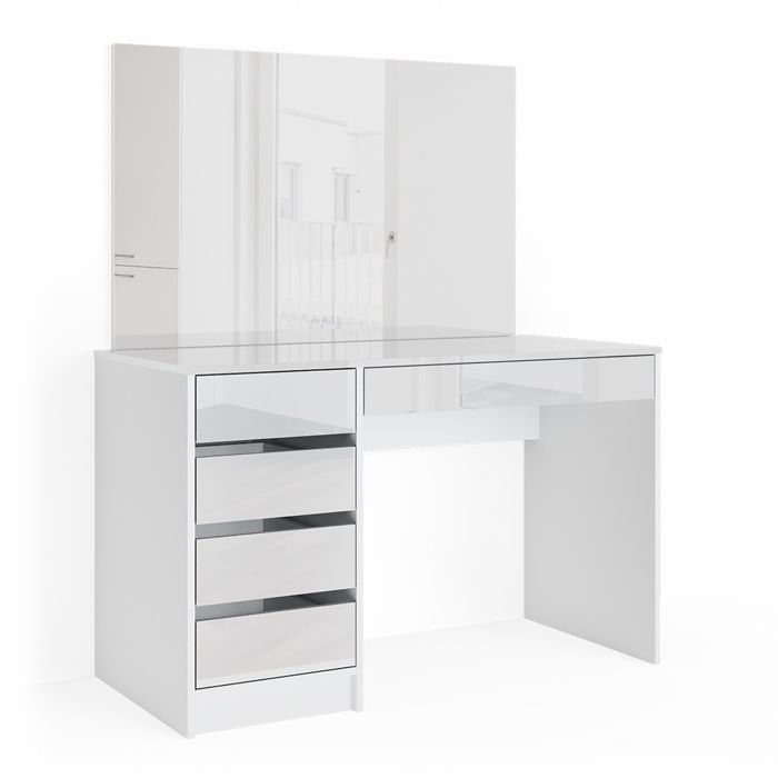 VICCO coiffeuse Emma Blanc avec LED - Maison