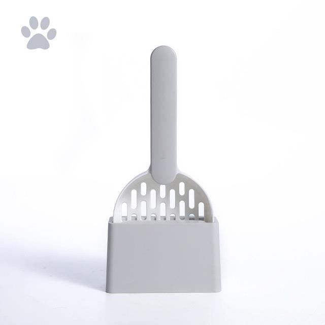 Pelle à Litière Pour Chat En Acier Inoxydable – 26x10,7 Cm – Manche Confortable – Avec Jouet Offert