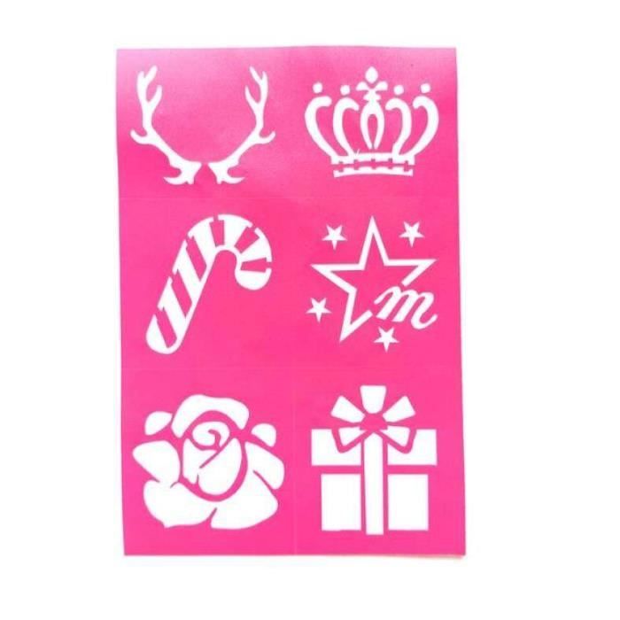 Pochoirs De Tatouage Paillettes De Noël : Fichier De Coupe SVG