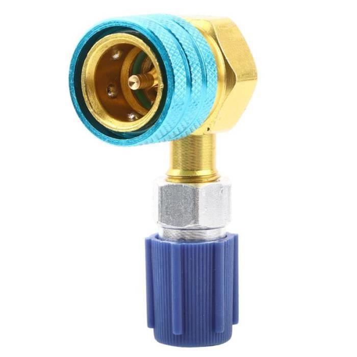 Adaptateurs Coupleur Rapide R134A Pour Climatisation Auto - Connexion 180°, Bleu Et Rouge