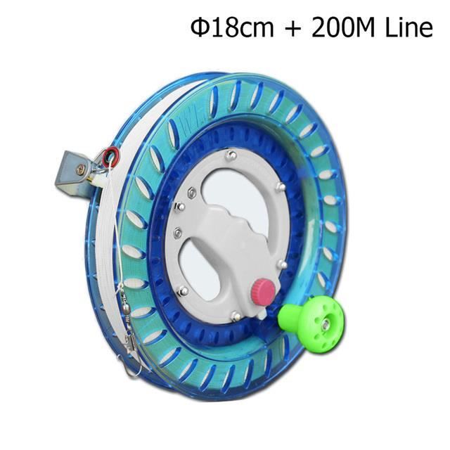 Moulinet De Cerf-volant Léger ABS Avec Ligne De 200 M – Design Creux Cyclone