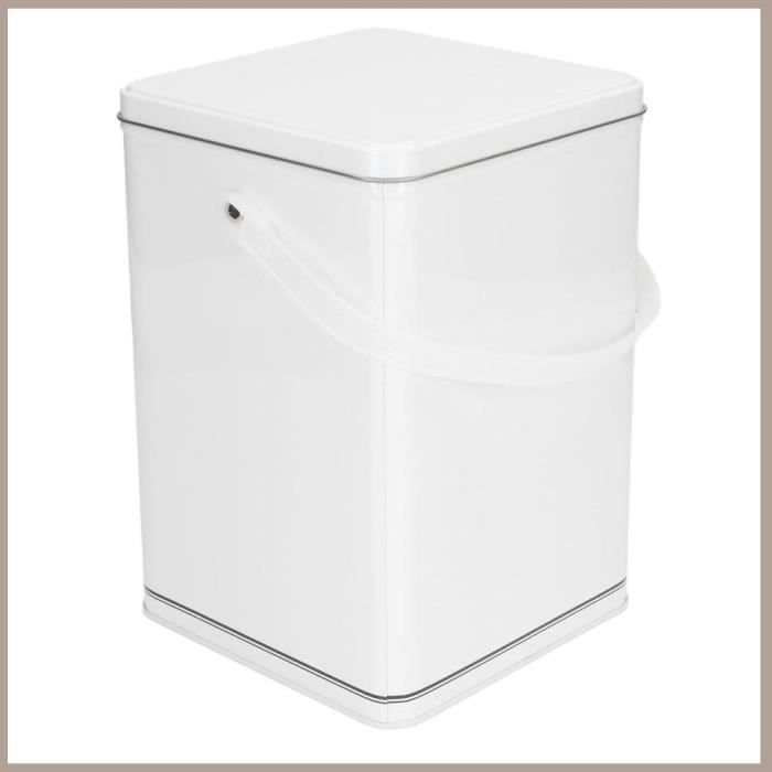 Récipient Rangement Transparent Avec Couvercle Verre - Pour Lessive, Aliments, Organisation - 10