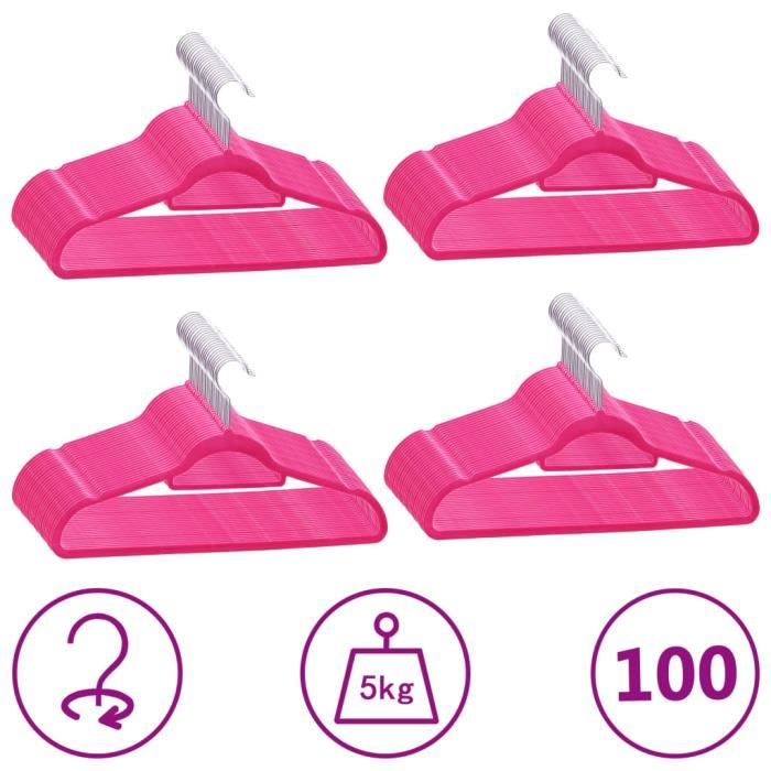 Lot De 100 Poignées Antidérapantes Pour Cintres - Silicone Transparent - Évite La Chute Des Vêtements Sur Cintres Bois/Plastique
