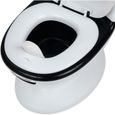 BEBECONFORT Mini toilette Panda, Pot avec bruit de chasse d'eau-1