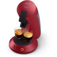 Machine à café à dosettes PHILIPS Senseo Original Plus CSA210/91 - Rouge-1