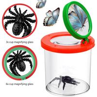 Boîte Loupe à Insectes Zliger – 4 Kits Avec Loupes 3x Et 6x, Pinces Et Pièges, Pour Explorer La Nature