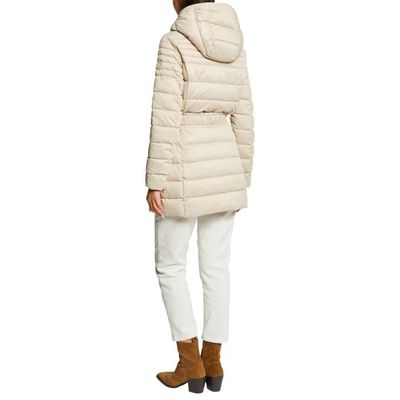 Doudoune a capuche Morgan blanc