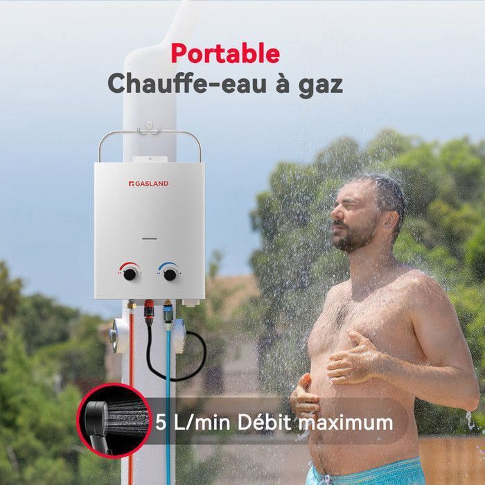 GASLAND AS132 Chauffeeau Gaz portables A+ 5L/min Chauffeeau — free download