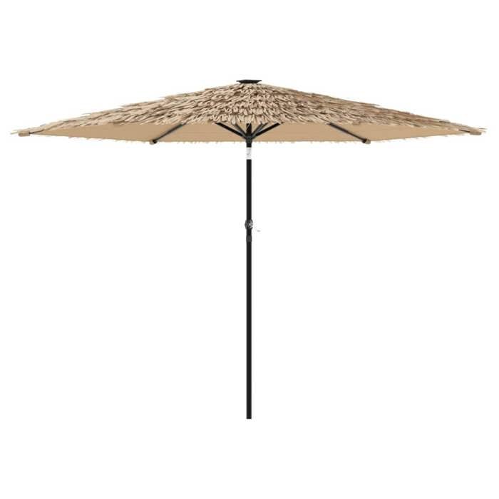 Parasol De Jardin Avec Mât En Bois Anthracite 299x240 Cm - Protection UV Et Style Élégant