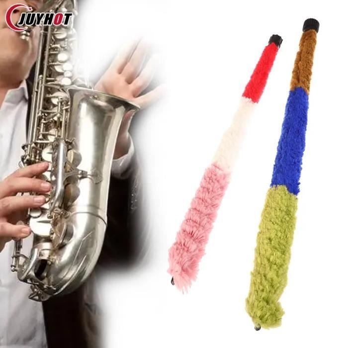 1 pc - Brosse de nettoyage douce pour Saxophone, tampon d'épargne,  accessoires d'instruments à vent, couleur