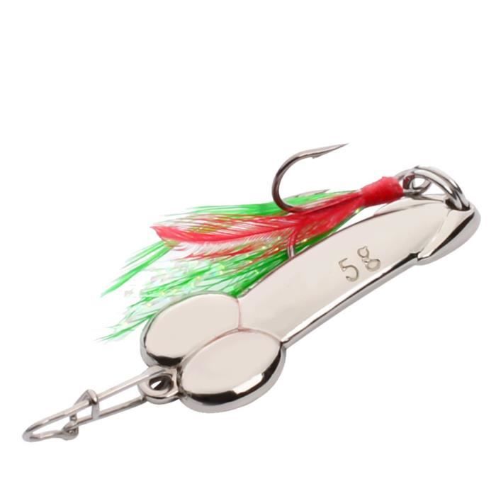Penis Spoon Fishing Lure 5g-20g With Hooks Metal Sequins Bait