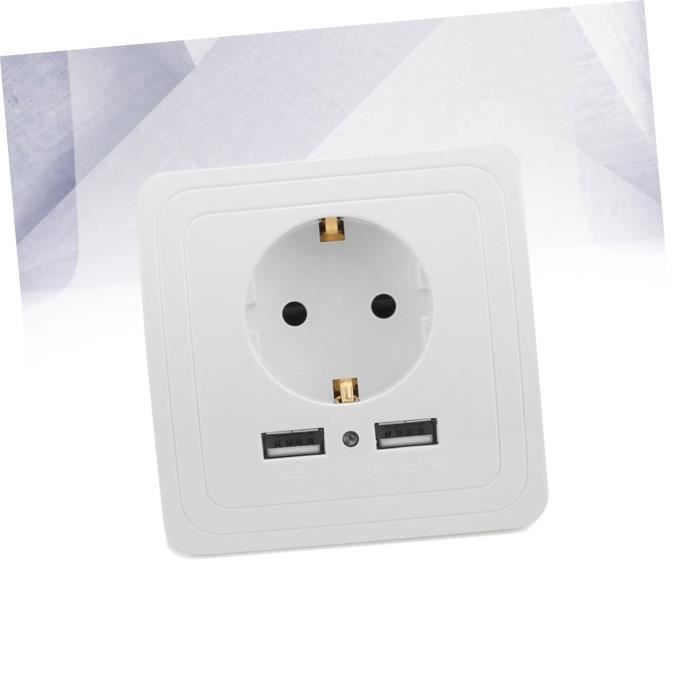 Prise électrique commutée à 2 vitesses blanche Contactum