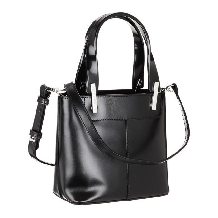 LAMARTHE PORTOFINO PP102 Sac Main Noir En Cuir Femme