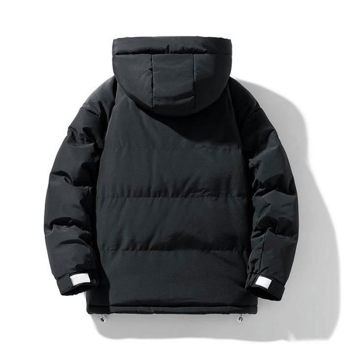 Doudoune Homme Hiver Chaude Coupe Courte à Capuche | Imperméable Et Coupe-vent | Pour Temps Froid, Randonnée, Quotidien