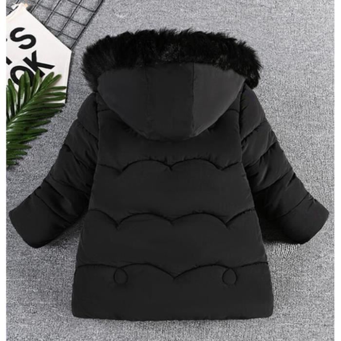 Enfant Fille Parka Veste Manteau Longue Blouson Epaisse Manteau