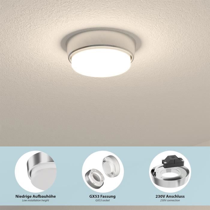 PITAGORA - Lampada da specchiera LED 560lm 7w Colore:Bianco Opale | Leroy Merlin