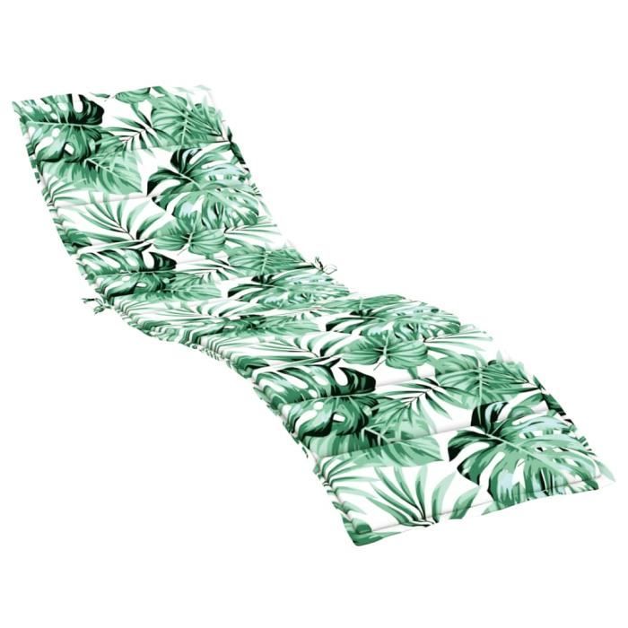 Cuscino Per Lettino Prendisole Verde Intenso – 186x58x3 Cm, In Tessuto Oxford Impermeabile, Con Corde E Cinghia Antiscivolo