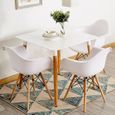 2 Fauteuil Scandinave Chaise Salle à manger Design rétro chaise cuisine Salon Bureau Chambre-2