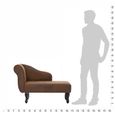 &&5725Parfait Chaise longue Méridienne Haute qualité & Confort - Chaise de Relaxation Fauteuil de massage Relax Massant Marron Simil-2