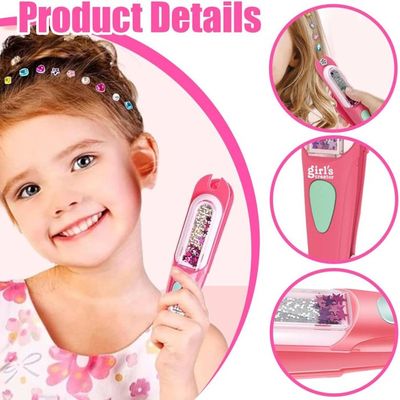 SEMKOTREE Machine A Strass Pour Cheveux, Strass Cheveux A Coller Ha Bedazzler Avec 420 Gemmes Decoratives Bling Bling Bijo Acce