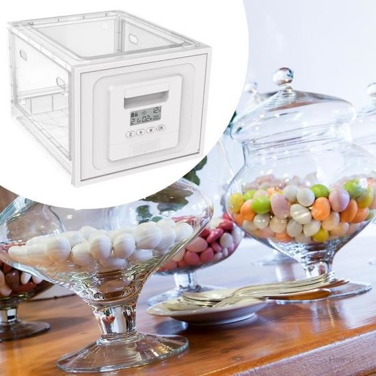 Boîte De Rangement Verrouillable Avec Minuterie 13,8 L – Sécurité Médicaments, Nourriture, Téléphone
