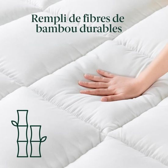 Surmatelas Mousse Mémoire Forme Zinus 10cm - 190x140cm, Cellules Ouvertes, Certifié Oeko-TEX