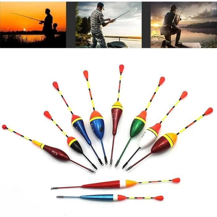 Flotteurs Pêche En Balsa - 4 Pièces, 15 Cm, Pointe Orange Et Bande Noire Pour Brochet Et Carnassiers