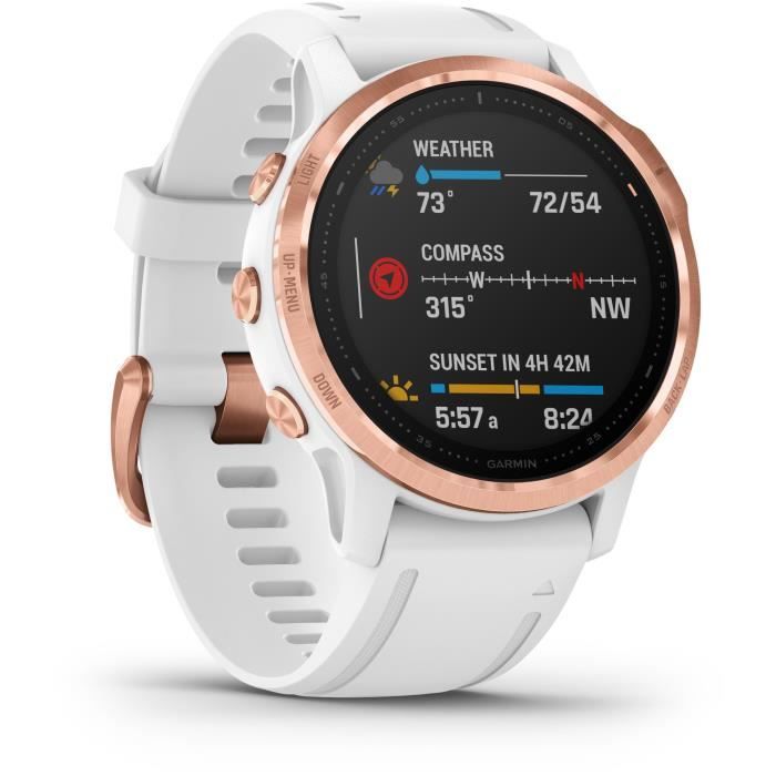 Garmin fenix 6S PRO Montre GPS multisports haut de gamme Rose