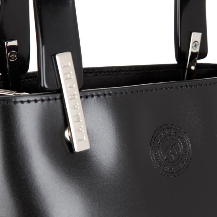LAMARTHE PORTOFINO PP102 Sac Main Noir En Cuir Femme