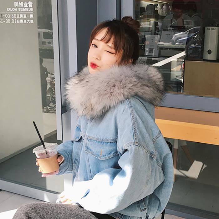 Veste en jean rembourré femme deals