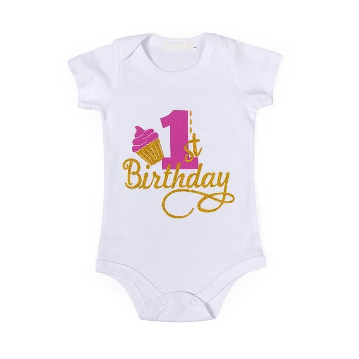 Body anniversaire best sale 1 an fille