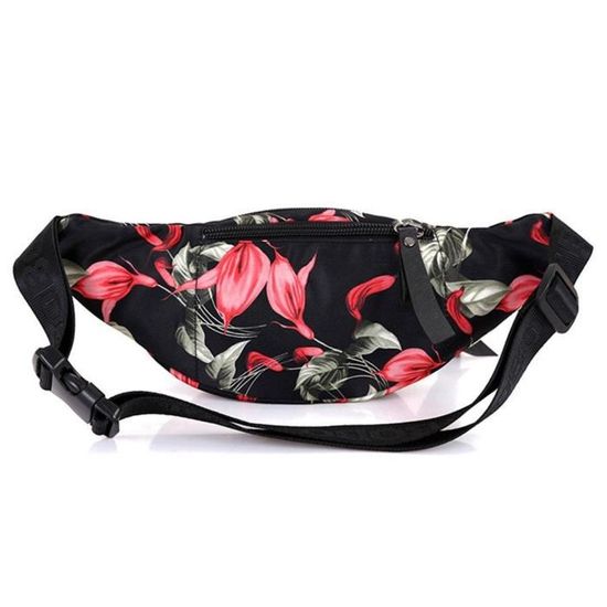 Estwell Sac Banane Femme Homme Sac Ville Imperm/éable Cuir PU Multi-Poches Sacoche de Ceinture Sac de Voyage Moda Sac Ceinture pour Partie Loisir ou Randonn/ée