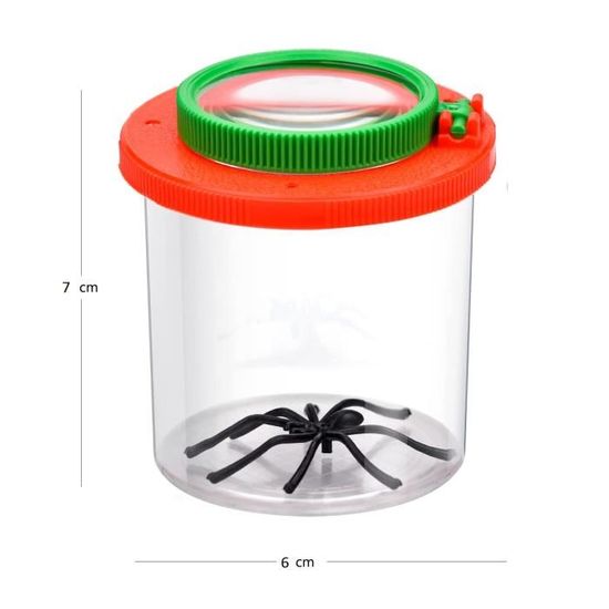 Lot De 2 Boîtes à Insectes Avec Loupe – Conteneur Grossissant Pour Exploration Extérieure – ABS