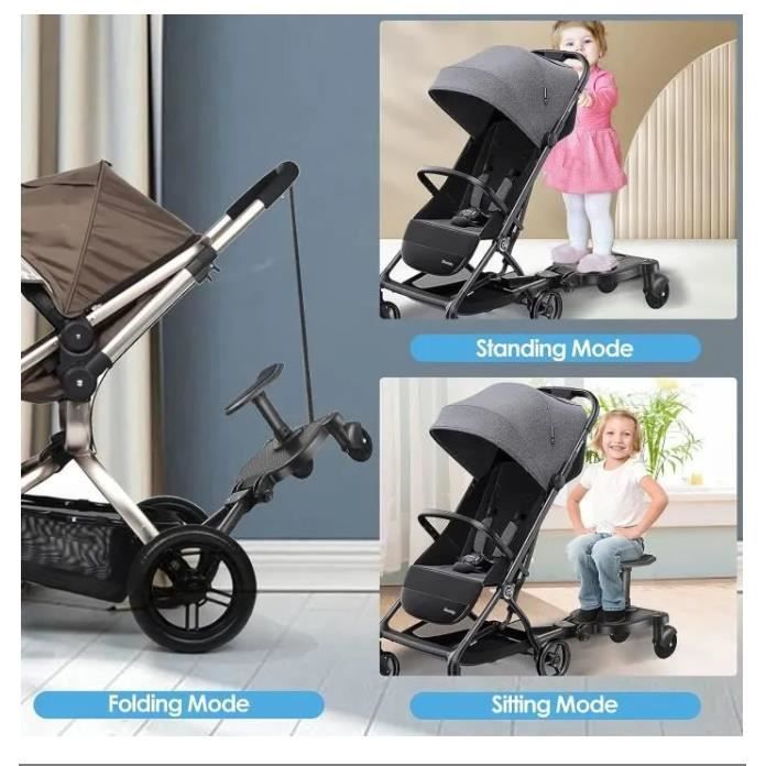 Planche Poussette Universelle Skate Poussette Portable Kiddy Boards Rotation a 360 Planches a Roulettes pour bebe Enfants Cdiscount Puericulture Eveil bebe