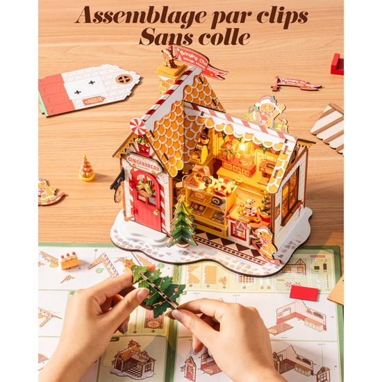 Rolife Mini Kit De Construction De Maison Miniature à Faire Soi-même, Boîte à Pain En Peluche, Décoration D'étagère De Style De Vie, Kits D'artisanat Mignons Pour Femmes Ou Filles De 14 Ans