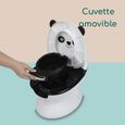 BEBECONFORT Mini toilette Panda, Pot avec bruit de chasse d'eau-6
