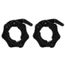 2 pcs//ensemble 20 mm en plastique Barbell collier de serrage halt/ère barre boucle verrouillage noir