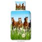 Good Morning Parure de lit Cheval r/éversible 100/% Coton 140x200 cm