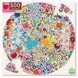 EEBOO - Puzzle carton 500 pièces BLUE BIRD YELLOW BIRD - Multicolore-0