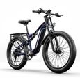 Shengmilo MX03 - Vélo électrique 1000w Bafang - 26'' Adulte 7 vitesses - Fat bike électrique - 48V17.5AH Samsung batterie - bleu-0