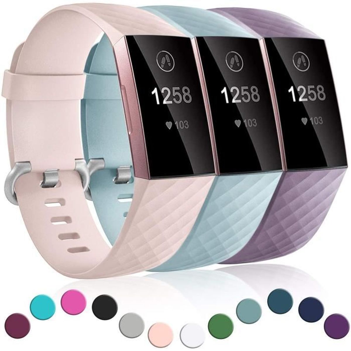 Bracelet rechange fitbit charge 3