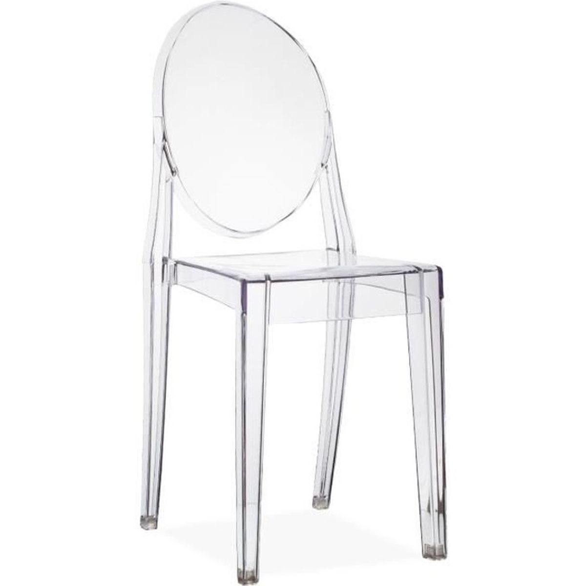La Chaise Victoria Ghost De Philippe Starck Matériaux Lot De 4 Chaises Design Inspiree Victoria Ghost Kartell Philippe Starck Transparente Achat Vente Chaise Cdiscount