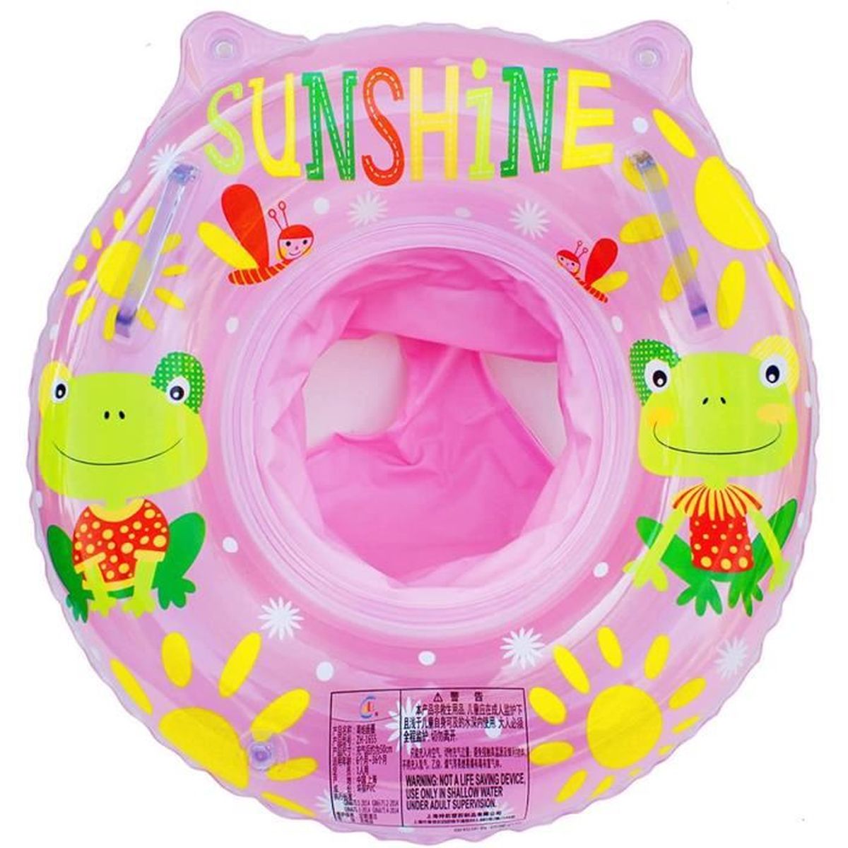 Bouée Piscine Grenouille Gonflable Avec Yeux Lumineux, Confortable Et Stable Pour Bébés Et Enfants – Plage, Parc Aquatique