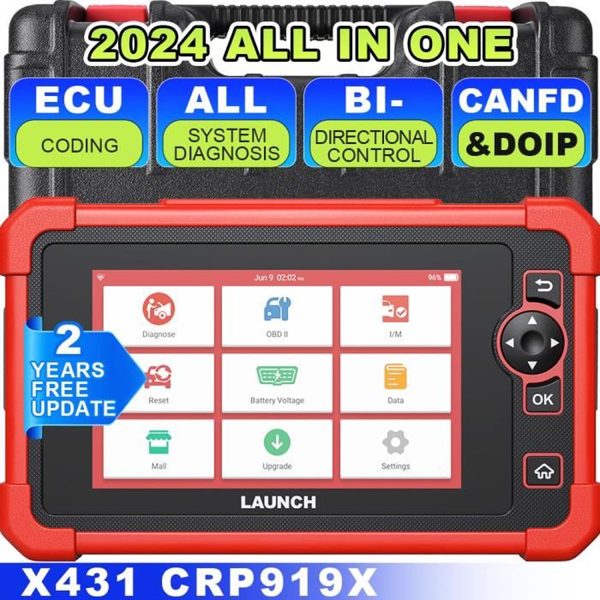 Scanner Diagnostic Moto TOPDON TOPSCAN - Bluetooth OBD2 Pour BMW, Ducati, Harley - Lecture Codes Erreur