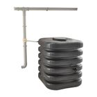 BELLIJARDIN Récupérateur d'eau cubique 1000L anthracite - Grand maison avec kit raccord chéneau inclus, récupérateur à eau de pluie, robinet