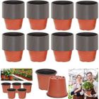 DLZAOAO 150 PiÈCes Pots De PÉPiniÈRe Plantes En Plastique Semis De Fleurs Graines De DÉPart Pots Conteneurs Pour Jardinage ExtÉRieur