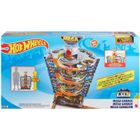 Univers miniature - HOT WHEELS - Mega Garage - 32,5x49,3x71,7 cm - 4 à 8 ans - Inclut rampes et ascenseurs